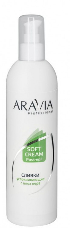 1060 Aravia Professional Сливки успокаивающие с алоэ вера после депиляции, 300 мл